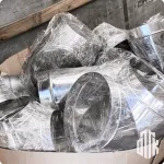 Отвод вентиляционный 15 градусов 100 мм оцинкованный круглый
